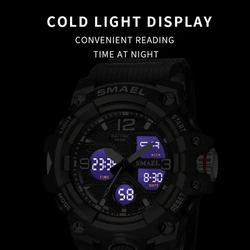 Miniatura 3 de TOSTAR Mens Sports Digital Analog Watch with LED-White Backlight 50m Waterproof Military Wtaches for Men