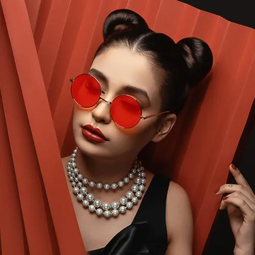 Miniatura 66 de KANASTAL Gafas de sol redondas polarizadas para mujeres y hombres, estilo hippie con protección UV400