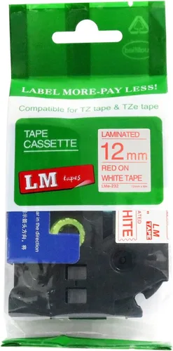 Miniatura 7 de Cinta LM - Brother PT-1010 3/8 pulgadas (0.354 in 0.35 laminadas) Negro sobre transparente compatible con TZe P-Touch Cinta para rotuladora Brother