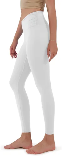 Miniatura 3 de ODODOS - Leggings de cintura cruzada para mujer diseño con bolsillo interno para yoga deportes gimnasia o entrenamiento pantalones deportivos