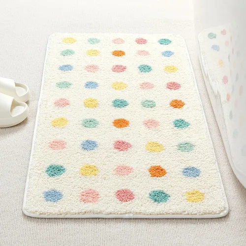Miniatura 11 de Tapete de baño con rayas, extra suave, absorbente, antideslizante, cómodo, tapete para bañera, ducha, baño, lavable a máquina, 16 x 24 pulgadas, rosa