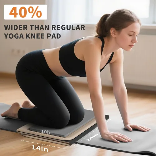 Miniatura 3 de Almohadilla de ejercicio plegable para gimnasio o uso doméstico, (1.2 x 14 x 24 pulgadas), extra gruesa y ancha, almohadilla multifuncional