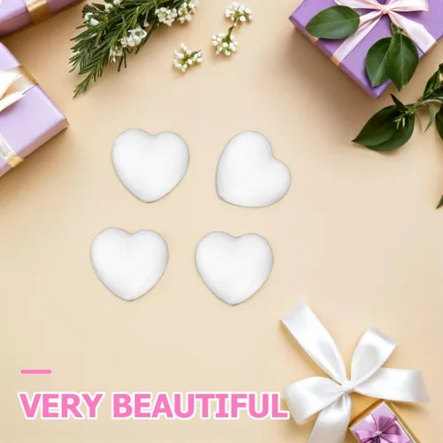 Miniatura 9 de Paquete de 20 corazones de espuma de poliestireno blanco – Espuma artesanal en forma de corazón para Navidad, decoración de boda, decoración del día
