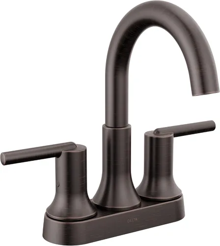 Miniatura 11 de Delta Grifo Trinsic Gold grifo de baño, grifo de lavabo de baño, centro de mesa, tecnología de sello de diamante, ensamblaje de drenaje de metal