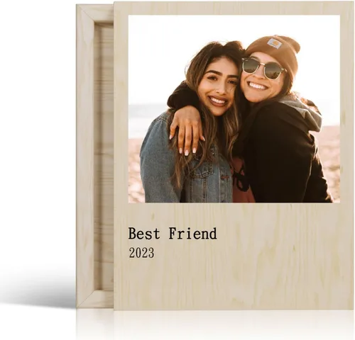 Miniatura 8 de Regalos de cumpleaños de mejor amiga para mujeres, regalos personalizados para mejor amiga hermana, impresiones de madera personalizadas con fotos