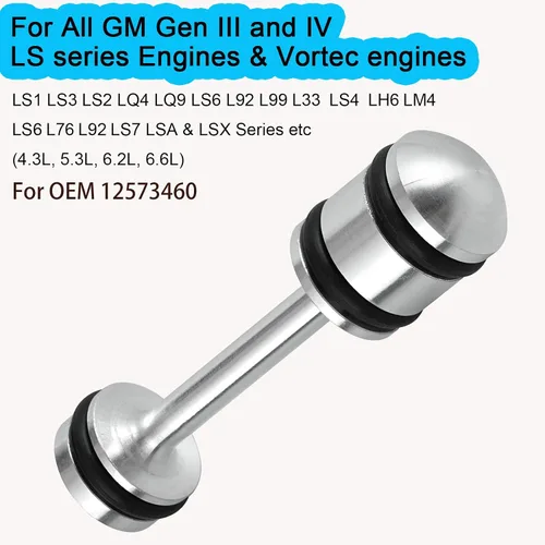 Miniatura 2 de LS Billet Tapón Trasero de Galería Desviador de Aceite Barbell compatible con GM Gen III y IV LS1 LS3 LS2 LQ4 LQ9 LS6 L92 L33 L99 Desviador