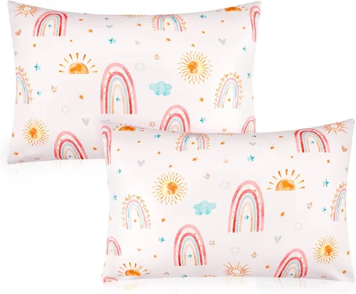 Miniatura 8 de Paquete de 2 fundas de almohada para niños pequeños, 13 x 18 pulgadas, funda de almohada de viaje para niños con cierre de sobre, fundas de almohada
