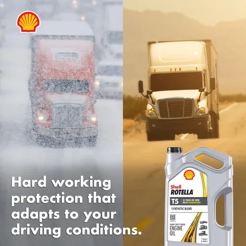 Miniatura 6 de Shell Rotella T5 Synthetic Blend 15W-40 Aceite de Motor, 1 Galón (Paquete de 3)