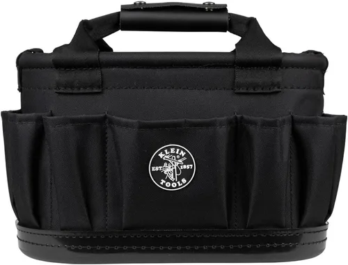 Miniatura 2 de Klein Tools 58886 Bolsa de herramientas, poliéster, 7 bolsillos con agujeros de drenaje