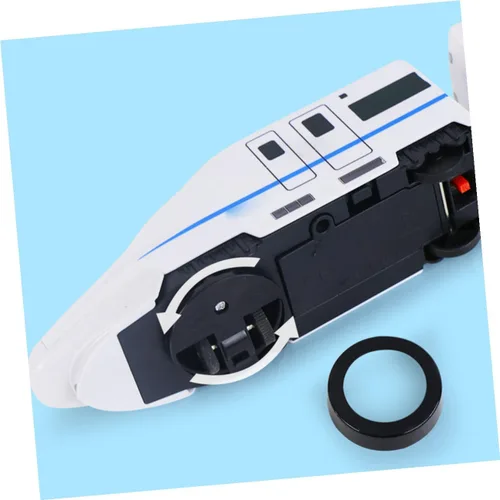 Miniatura 6 de Tren eléctrico para edades Locomotora educativa de alta velocidad con pistas a presión, material plástico, diversión y vástago interactivo para niños