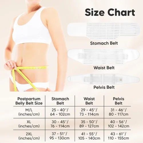 Miniatura 6 de 3 en 1 Soporte Posparto para el Abdomen. Banda para el vientre para etapa posnatal, embarazo, maternidad, fajas moldeadoras de cuerpo para mujeres