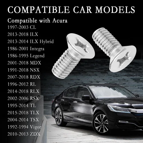 Miniatura 7 de 12 tornillos rotores de disco de freno OEM #93600-06014-0H, piezas de sistema de freno de repuesto automotriz compatibles con Honda Accord Civic