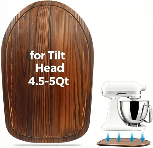 Miniatura 8 de Mezclador deslizante de bambú compatible con ayuda de cocina Bowl Lift 5-8 Qt Stand Mixer - Mover de almacenamiento de cocina Organizador deslizante