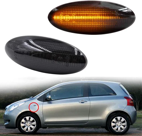 Luces de marcador de guardabarros delanteros LED dinámicos de repuesto para To-yota RAV4 Corolla Auris Yaris OEM Fit Turn Signal Repeater Lamps