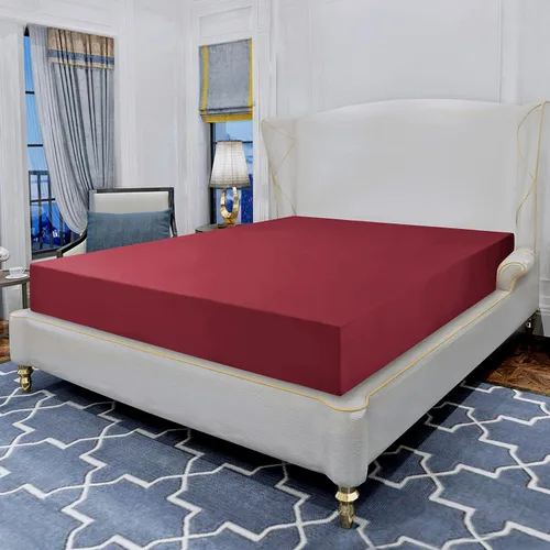 Miniatura 15 de Elegant Comfort Lujosa sábana bajera de 1500 hilos de calidad egipcia resistente a las arrugas, 1 pieza, elástico en todo el contorno, bolsillo