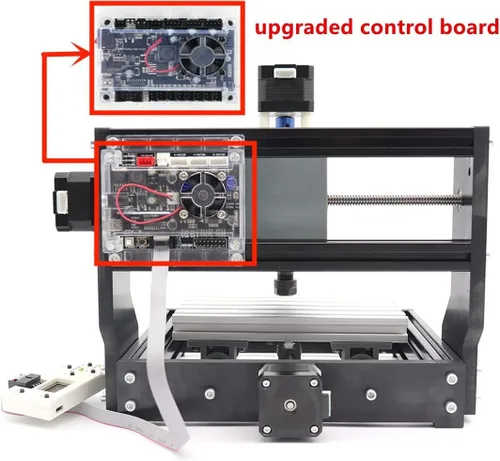 Miniatura 2 de CNCTOPBAOS Fresadora CNC 1610 PRO, con controlador GRBL fuera de línea, 3 ejes de escritorio DIY Mini CNC Router Kit Grabado Tallado PVC, PCB