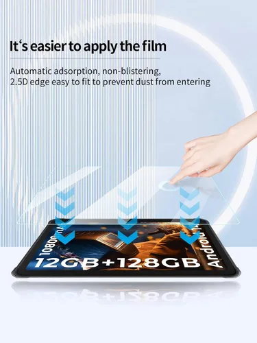 Miniatura 6 de Protector de pantalla para tableta HOTWAV R8 resistente Android de 14 a 10.1 pulgadas HD+ impermeable, UYRUREL antiarañazos, dureza 9H, sensible al