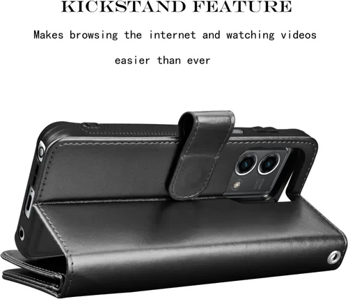 Miniatura 5 de Njjex Funda tipo cartera para Motorola Moto G Stylus 2023 5G, para Moto G Stylus 2023 5G, [9 ranuras para tarjetas] Funda de piel sintética