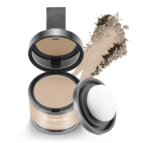 Miniatura 14 de Acomler Color de Cabello en Polvo de Sombra para Retoque Instantáneo de Raíces, Cobertura de Raíces, Marrón Oscuro para Cabello Ralo, Cobertura