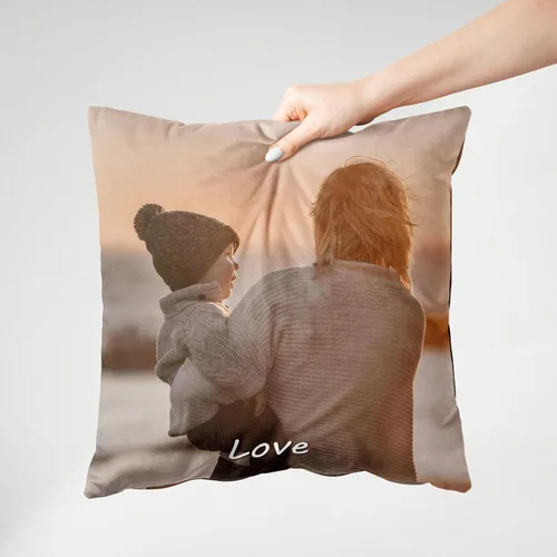 Miniatura 6 de Almohada personalizada con foto y texto - Regalo conmemorativo personalizado para la familia, aniversario, boda, almohada decorativa de 16 x 16