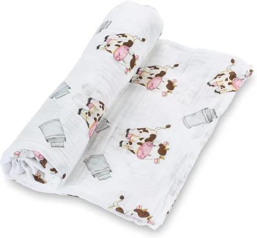 Miniatura 24 de LollyBanks Manta para Envolver, Mantas de Muselina 100% Algodón para Niños y Niñas, Manta de Recepción para Recién Nacido Grande de 47 x 47