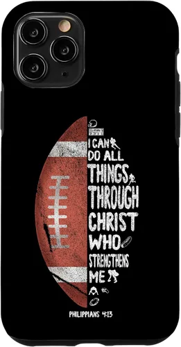 Miniatura 28 de iPhone 13 I can do all things through Christ Philippians 4:13 - Funda de fútbol
