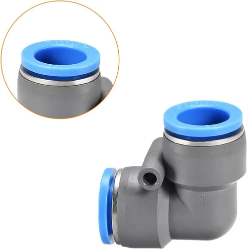 Miniatura 5 de M METERXITY Paquete de 2 codos neumáticos de aire – Empuje de 90 grados para conectar accesorios de aire de conexión rápida, aplicar a la conexión