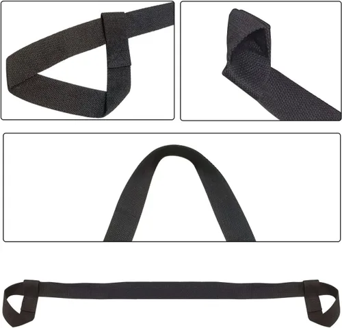 Miniatura 4 de Tenalleys 1 correa ajustable para esterilla de yoga, correas multiusos para esterilla de yoga de fácil ajuste Negro