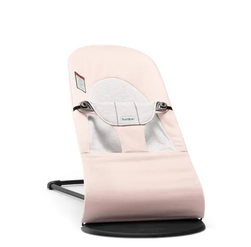 Miniatura 15 de BabyBjörn Bouncer Balance Suave, beige claro, tejido/jersey, tritela Asiento gorila ajustable 2 en 1 para bebé y silla para niños pequeños, recién