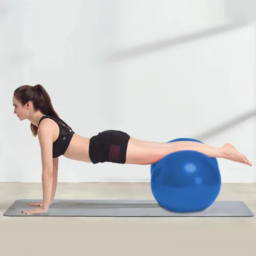 Miniatura 6 de Bola de maní antiestallido PVC grueso 35.4 x 17.7 pulgadas, ejercicio de equilibrio con bomba de aire para niños, embarazo, yoga, gimnasio en casa