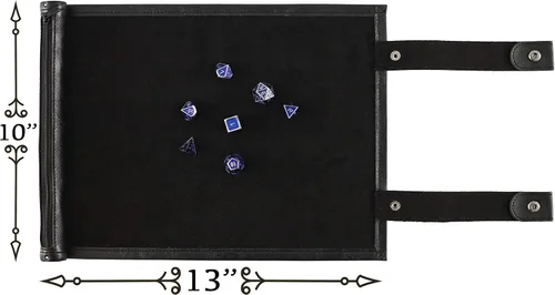 Miniatura 2 de Forged Dice Co - Bandeja de dados y alfombrilla rodante con soporte para dados con cremallera, bolsa de almacenamiento con capacidad para hasta 14