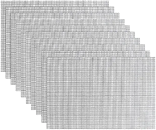 Miniatura 7 de Paquete de 50 almohadillas de malla con agujero para macetas de 4 pulgadas, pantalla de malla de plástico, parte inferior de bonsái, agujero de 50