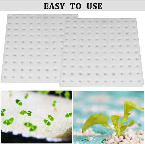 Miniatura 4 de 200 esponjas hidropónicas, herramienta de jardinería, cultivo sin suelo, esponjas de siembra, esponja de cultivo, invernadero para crecimiento