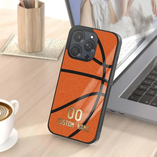 Miniatura 8 de Fundas de teléfono de baloncesto con nombre personalizado para iPhone 11 12 13 14 15 16 17 Pro Max Plus Mini Xr Xs SE, Samsung A03 A13 A53 A54 A73