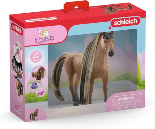Miniatura 8 de Schleich Horse Club Sofia's Beauties Akhal Teke Stallion - Juego de 8 figuras de juguete de caballo con pelo cepillable y accesorios para niños