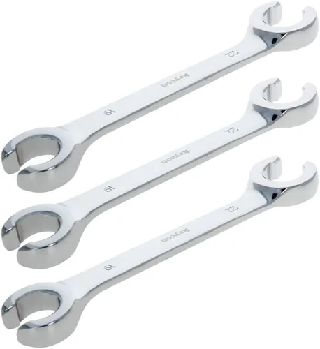 Miniatura 18 de Utoolmart Llave de tuerca de destello, 0.945 in x 1.063 in, doble extremo abierto, acero de alto carbono chapado en cromo espejo, para mantenimiento