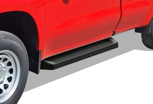 APS Estribos negros compatibles con Chevy Silverado GMC Sierra 1500 2019-2025 Regular Cab y Silverado 1500 LTD Sierra 1500 LD 2022 y 2500 3500