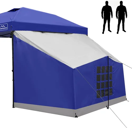 Miniatura 10 de KAMPKEEPER Side Tent,1/2 Person Camping Tents for 10' x 10' Pop Up Canopy, Easy Set Up Gazebo,Compatible with 10' Wide Canopies for Camping &