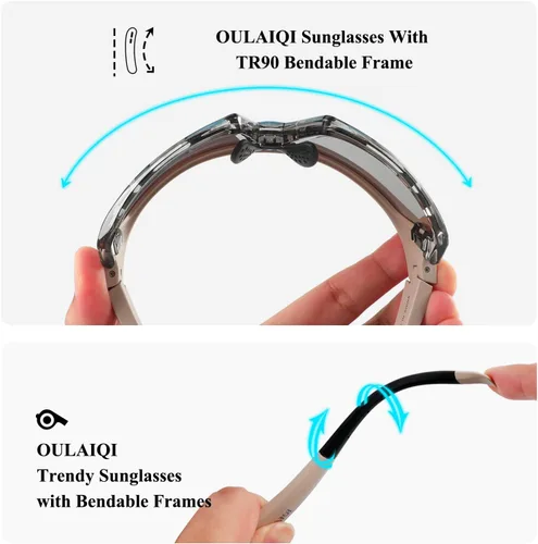 Miniatura 5 de OULAIQI Gafas de sol de béisbol para hombres, mujeres y jóvenes, protección UV400 para correr, softbol, golf, deportes, gafas de sol
