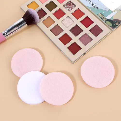 Miniatura 9 de Sibba 12 piezas de rubor suelto en polvo maquillaje Puff ajuste de cara maquillaje corporal esponja de terciopelo suave maquillaje cosmético mini