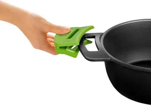 Miniatura 3 de Braisogona A121471 - Wok de aluminio fundido (11.8 x 11.0 x 11.8 in), color verde