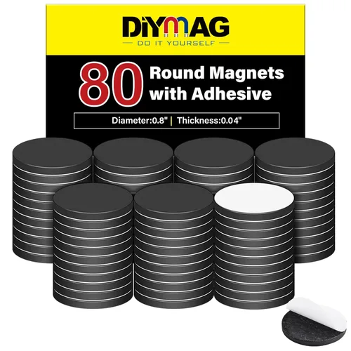 Miniatura 8 de DIYMAG Hojas Magnéticas Adhesivas Cuadradas, Cinta Magnética Flexible Pegable (Cada una 20x20x2mm), Imanes con Adhesivo para Manualidades, Fotos