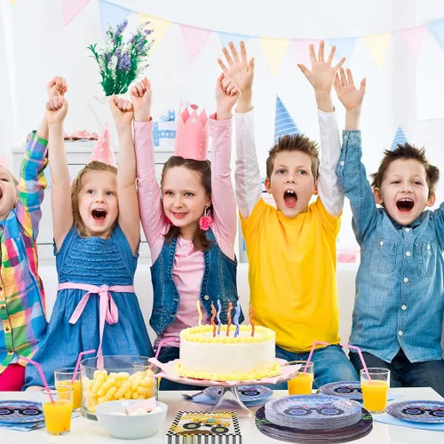 Miniatura 6 de Platos y servilletas de fiesta de camión monstruo, decoración de fiesta de camión monstruo, camión monstruo, suministros de fiesta para 20 invitados
