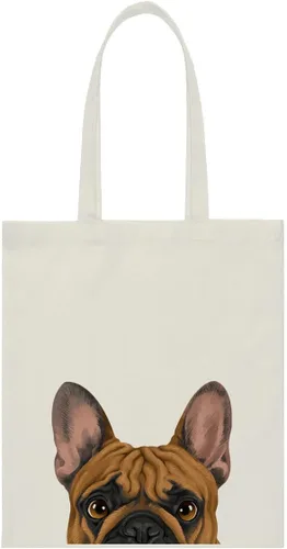 Miniatura 22 de WIRESTER Bolsa de lona reutilizable para mujeres y niñas, bolsa de compras de comestibles, bolsa de hombro, bolsa de viaje, lindo perro y gato Gato