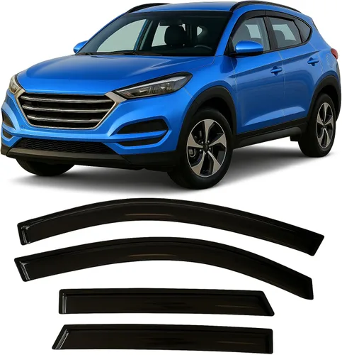 Miniatura 50 de Protectores de lluvia adhesivos 2017-2022 para Honda CR-V Viseras deflectoras de ventana lateral LX EX EX-L Touring 3D onduladas estilo JDM CRV