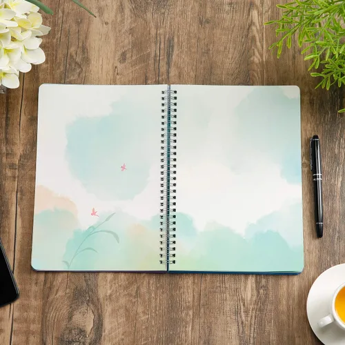 Miniatura 9 de SIIXU Cuaderno de diario en blanco colorido, diario personal de tapa dura sin líneas para escribir para mujeres y niñas, bonito bloc de notas
