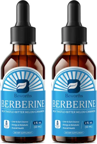 Miniatura 10 de Suplemento de berberina con canela de Ceilán - Gotas líquidas de berberina con cardo mariano, canela de Ceilán, cúrcuma, melón amargo, fitosoma