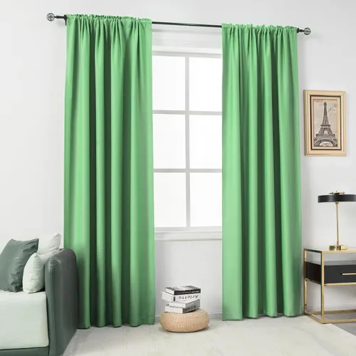 Miniatura 33 de DUALIFE Cortinas opacas de 45 pulgadas de largo, 2 paneles para ventanas pequeñas de dormitorio, aislamiento térmico, bolsillo para barra, cortinas