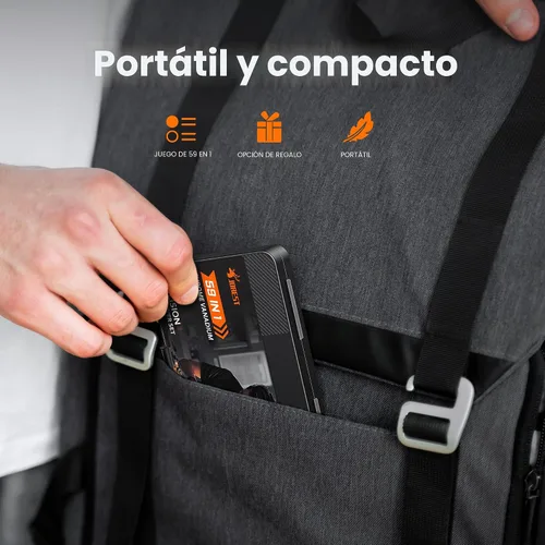 Miniatura 7 de JOREST Juego de 59 destornilladores de precisión pequeños con Torx T5, T6, T8, mini kit de herramientas de reparación para Macbook, computadora