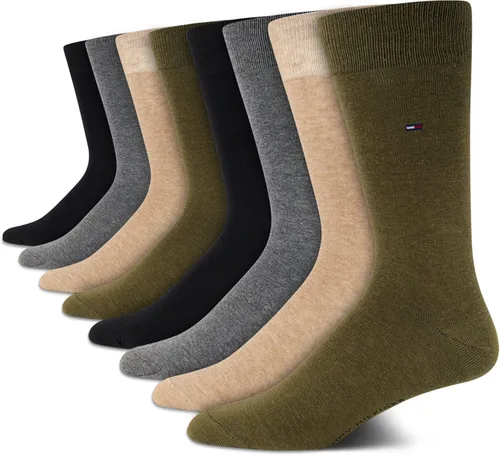 Miniatura 32 de Tommy Hilfiger Calcetines de vestir acolchados y transpirables de tela elástica para hombre, paquete de 8